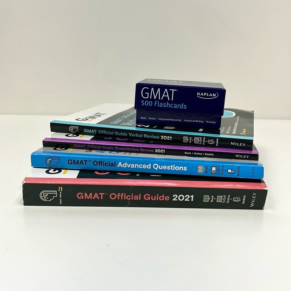 GMAT 2021 Official Guide Books Set Quantitative Verbal Advanced Flashcards